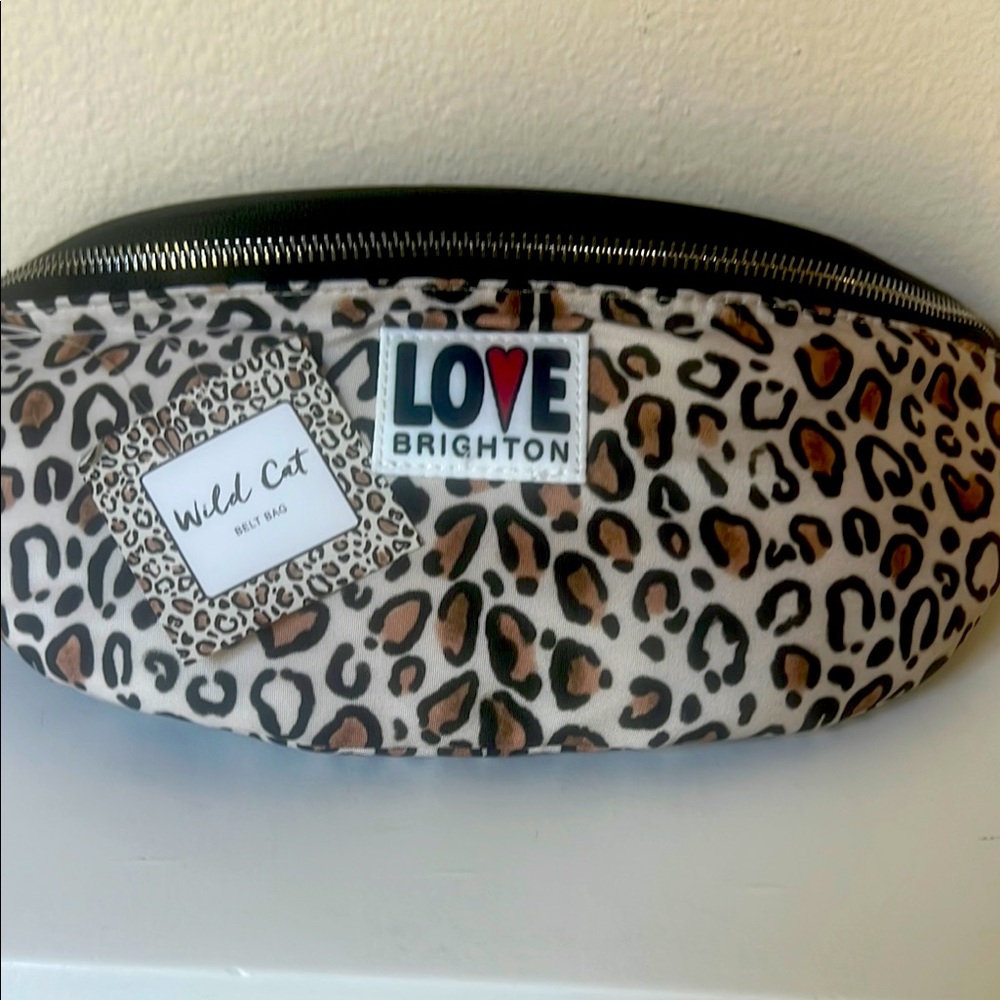 NWT Brighton Leopard Print Wild Cat Belt Bag Fanny Pack